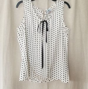 Polka Dot Sleeveless Top